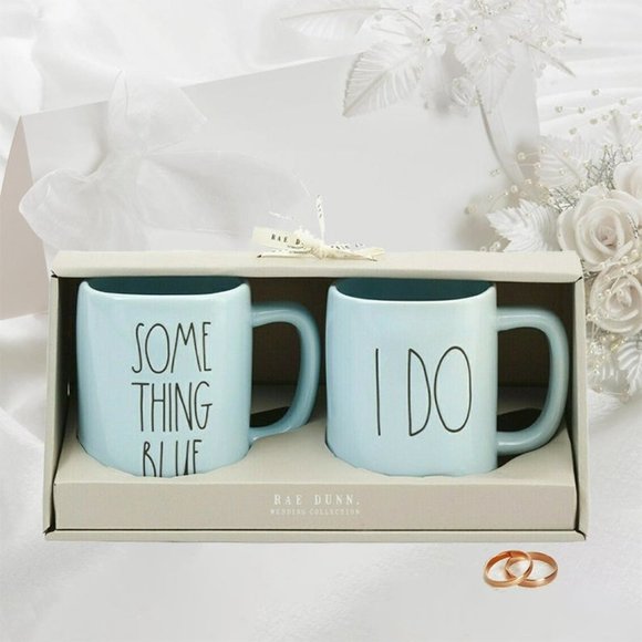 🆕️ Something Blue & I Do Rae Dunn Mug Gift Set - Picture 1 of 4